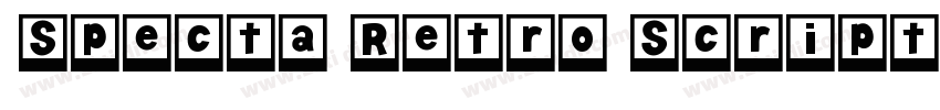 Specta Retro Script字体转换